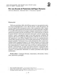 Culture della sostenibilità, n. 19, primo semestre 2017 (Messina, Nori e Spada)