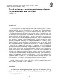 Culture della sostenibilità, n. 19, primo semestre 2017 (Zunino)