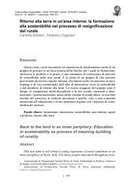 Culture della sostenibilità, n. 19, primo semestre 2017 (Ebbreo e Coppola)