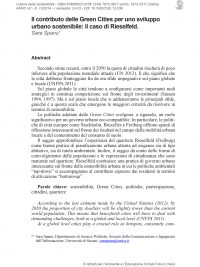 Culture della sostenibilità, n. 13, primo semestre 2014 (Spanu)