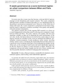 Culture della sostenibilità, n. 13, primo semestre 2014 (Capurso)