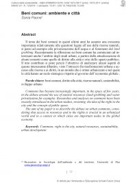 Culture della sostenibilità, n. 13, primo semestre 2014 (Paone)