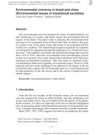 Culture della sostenibilità, n. 13, primo semestre 2014 (da Costa Ferreira, Barbi)