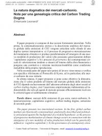 Culture della sostenibilità, n. 13, primo semestre 2014 (Leonardi)