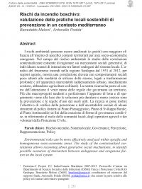 Culture della sostenibilità, n. 13, primo semestre 2014 (Meloni, Podda)