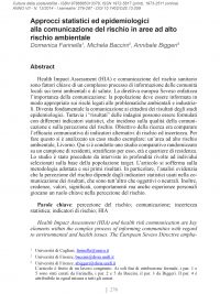 Culture della sostenibilità, n. 13, primo semestre 2014 (Farinella, Baccini, Biggeri)