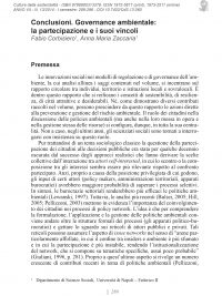 Culture della sostenibilità, n. 13, primo semestre 2014 (Corbisiero, Zaccaria)