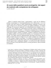 Culture della sostenibilità, n. 14, secondo semestre 2014 (Sauvé)