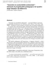 Culture della sostenibilità, n. 14, secondo semestre 2014 (Toffano, Martini)