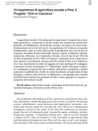 Culture della sostenibilità, n. 15, primo semestre 2015 (Greggio)