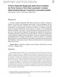 Culture della sostenibilità, n. 15, primo semestre 2015 (Ciola e Maiorano)
