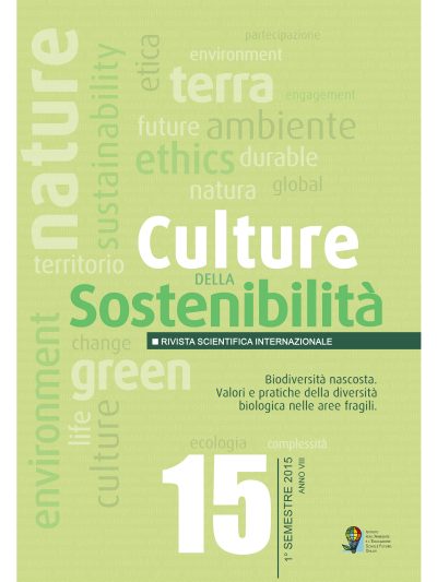 Culture della sostenibilità n. 15, primo semestre 2015