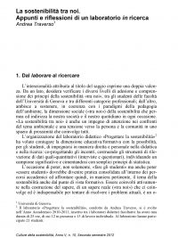 Culture della sostenibilità, n. 10, secondo semestre 2012 (Traverso)