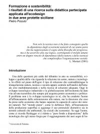 Culture della sostenibilità, n. 10, secondo semestre 2012 (Pizzuto)