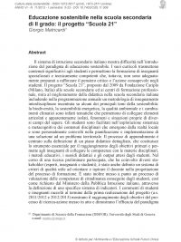 Culture della sostenibilità, n. 11, primo semestre 2013 (Matricardi) (Copia)