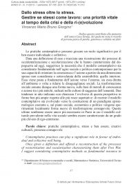 Culture della sostenibilità, n. 11, primo semestre 2013 (Giorgino)