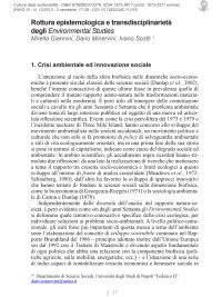 Culture della sostenibilità, n. 12, secondo semestre 2013 (Giannini, Minervi)