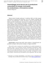 Culture della sostenibilità, n. 12, secondo semestre 2013 (Magnani)