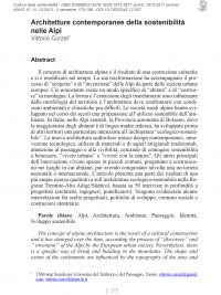 Culture della sostenibilità, n. 12, secondo semestre 2013 (Curzel)