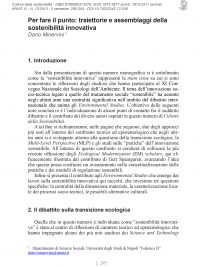 Culture della sostenibilità, n. 12, secondo semestre 2013 (Minervini)