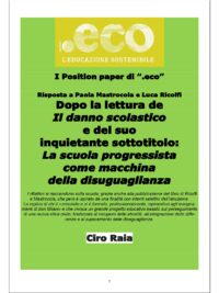 Risposta a Paola Mastrocola e Luca Ricolfi dopo la lettura de Il danno scolastico